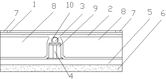 Heating floor tile