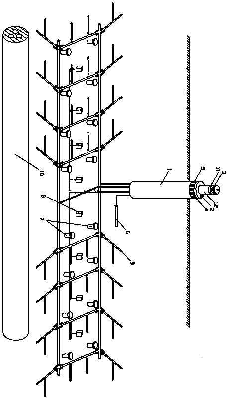 An intelligent cable pile