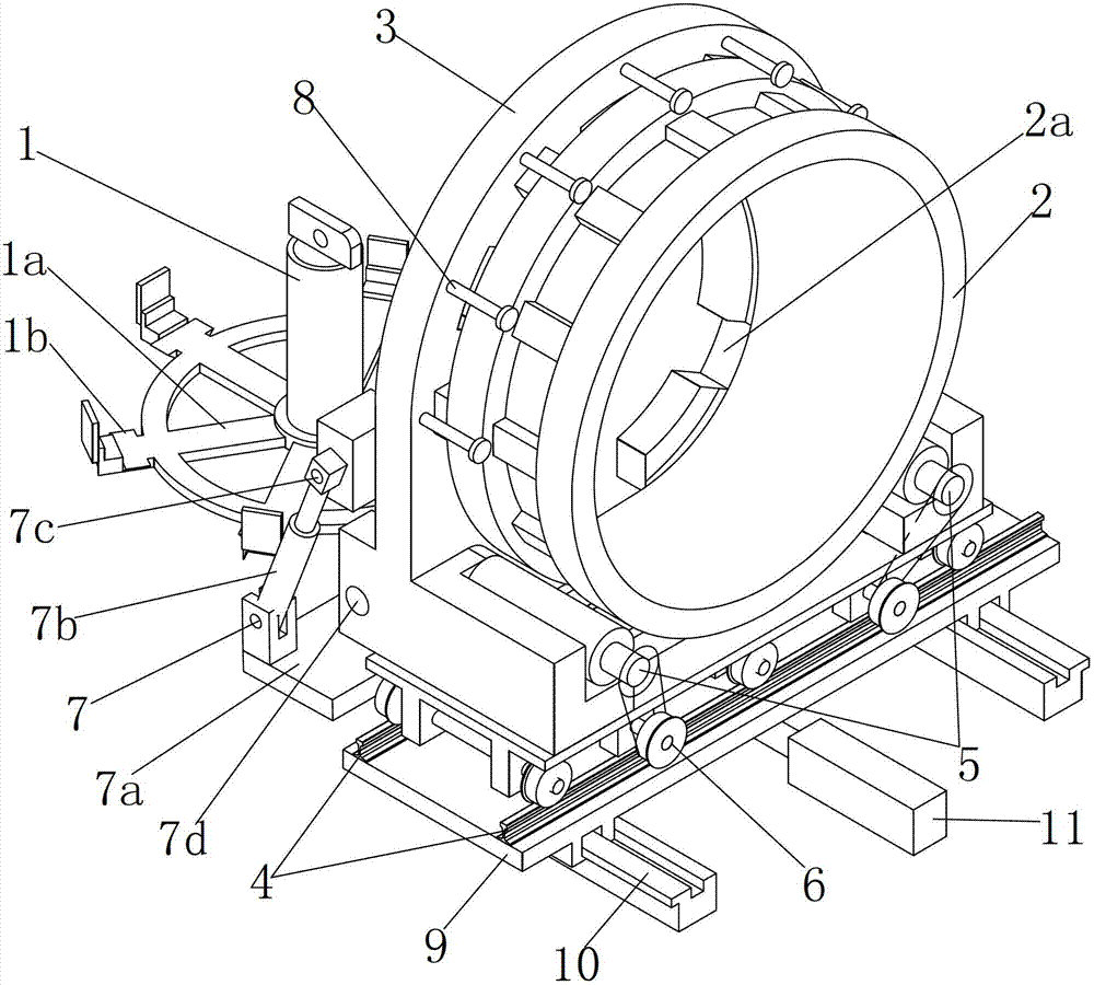 Device for dip coating and baking motor stator