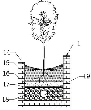 A three-stage rainwater collection, purification and utilization system for a mountain sponge city