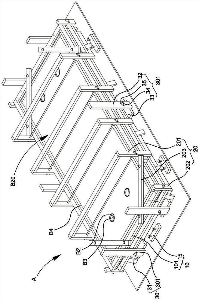 Prefabricated road slab formwork system and method for manufacturing prefabricated road slab