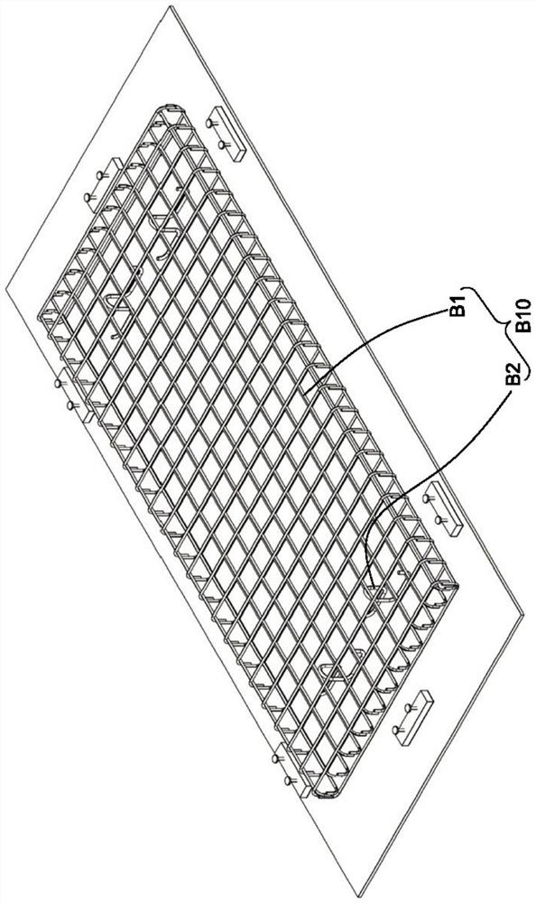 Prefabricated road slab formwork system and method for manufacturing prefabricated road slab