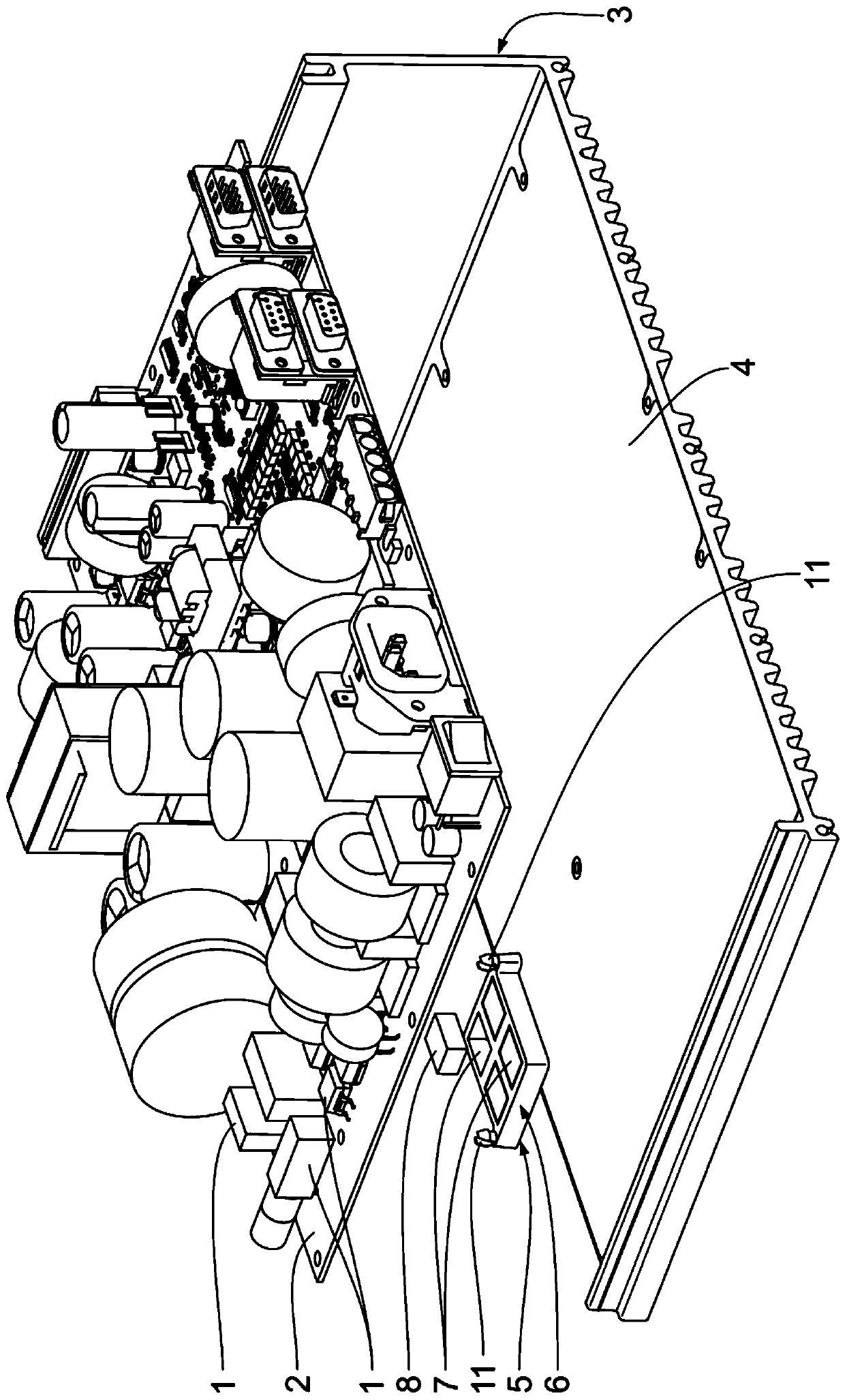 Cooling device for at least one component mounted on printed circuit board and printed circuit board