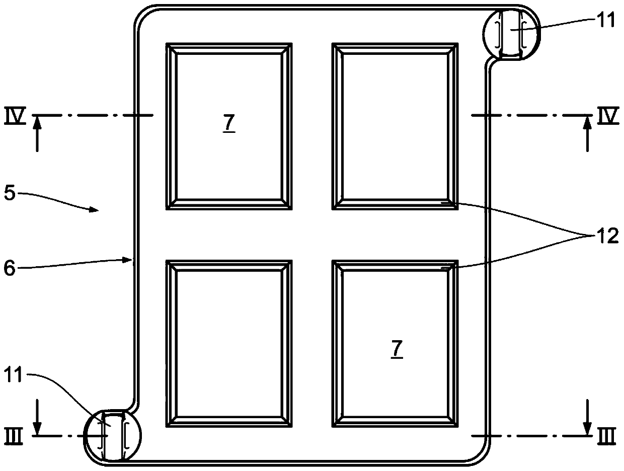 Cooling device for at least one component mounted on printed circuit board and printed circuit board