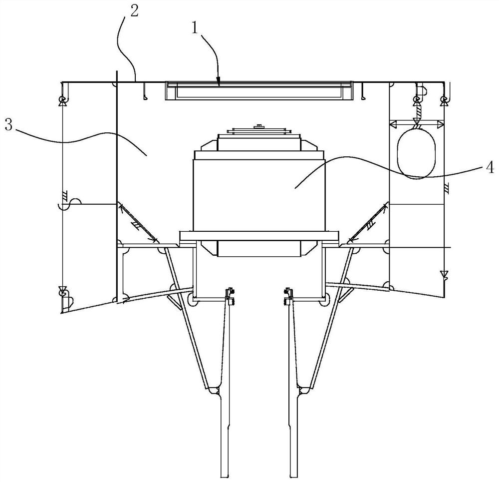 Marine equipment hoisting method and hatch cover assembly for eliminating space obstacles