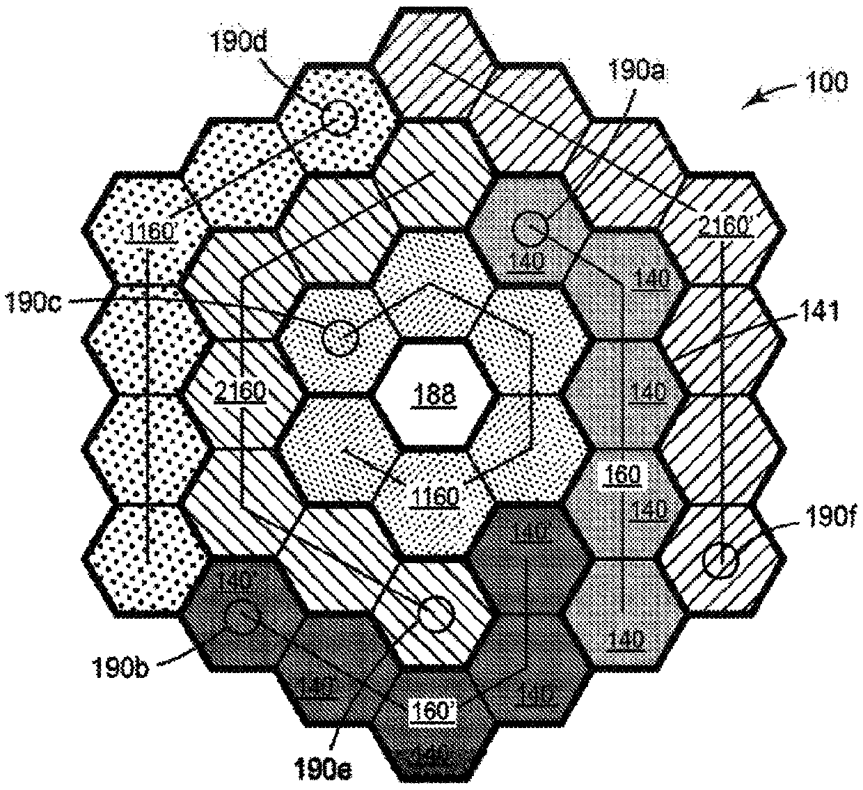 Sound-absorbing panels comprising a core consisting of connected cells, wherein some of the cell walls have openings