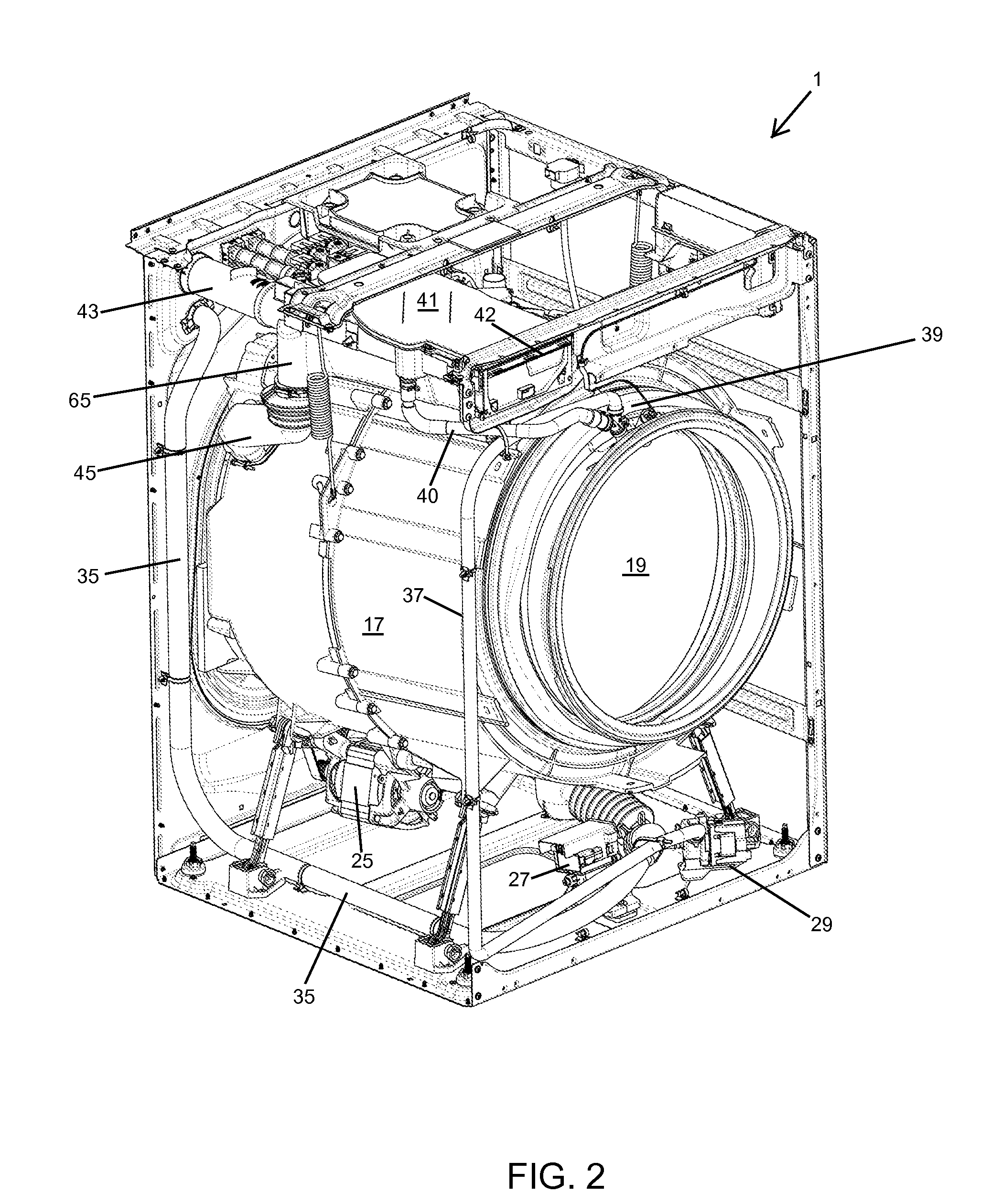 Automatic Laundry Washer with Active Venting