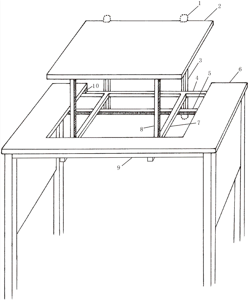 Computer desk with lifting device