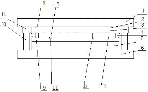 Precise small hole stamping mold of filtering plate