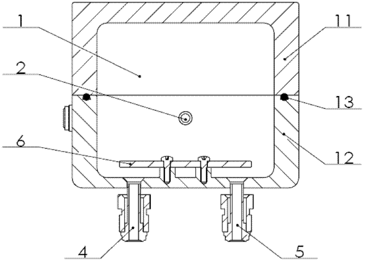 Gas mixing and distributing structure of double-chamber or multi-chamber thin film deposition equipment