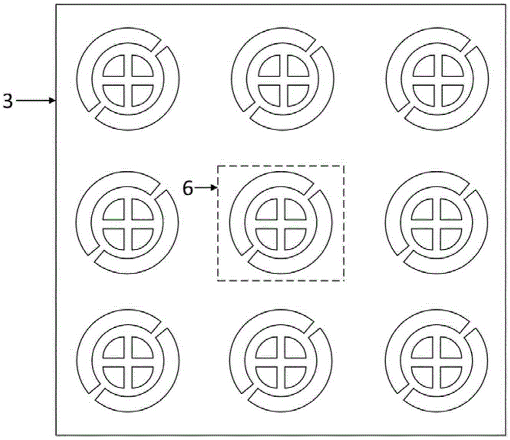 Button-shaped terahertz wave polarization converter