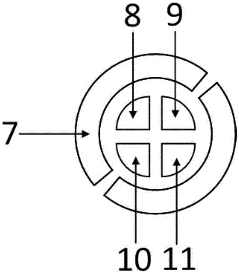 Button-shaped terahertz wave polarization converter