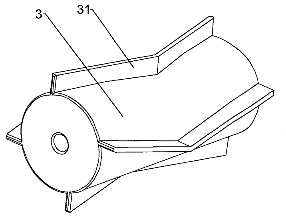 Automatic feeding and crushing device