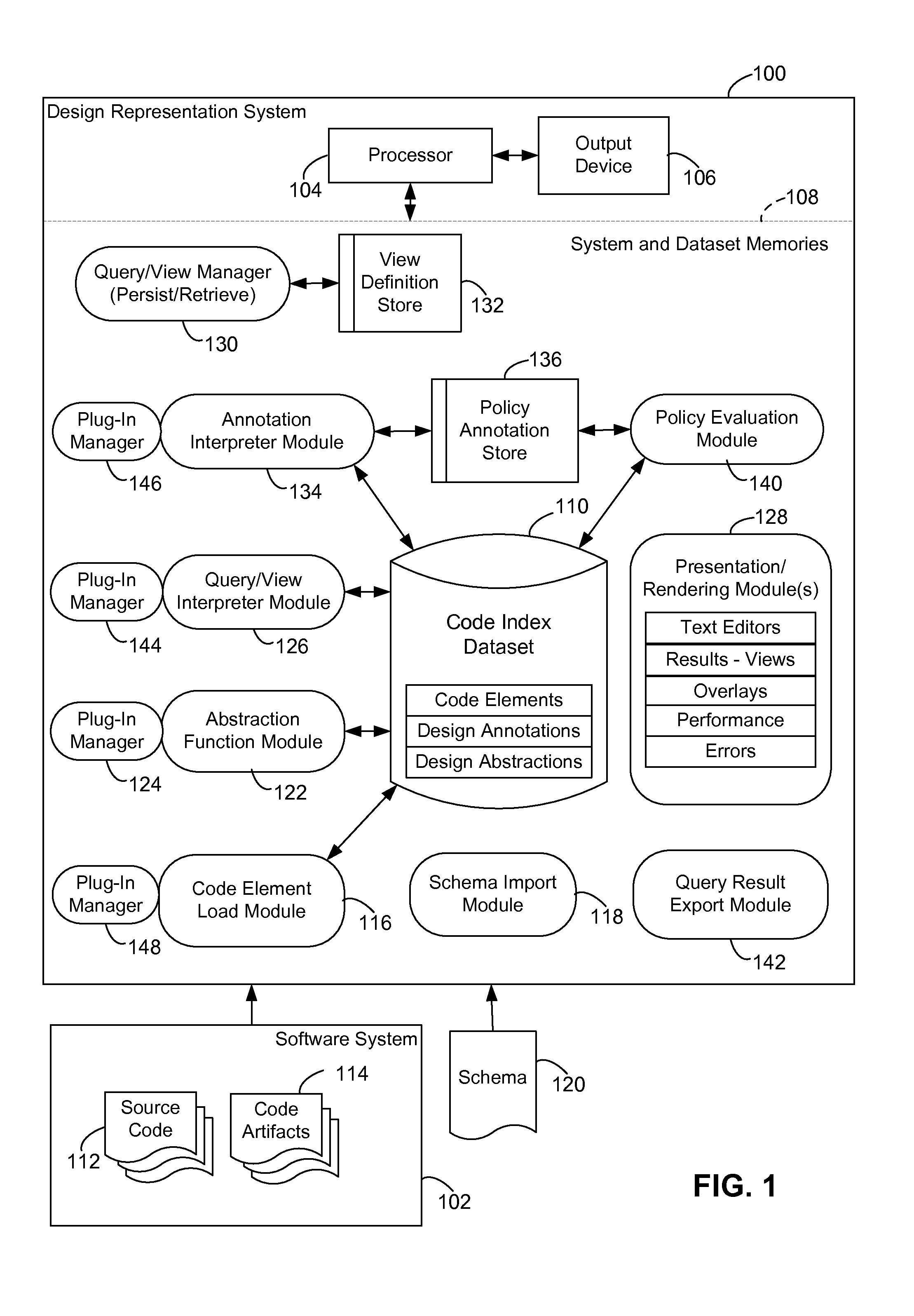 Query-Based Software System Design Representation