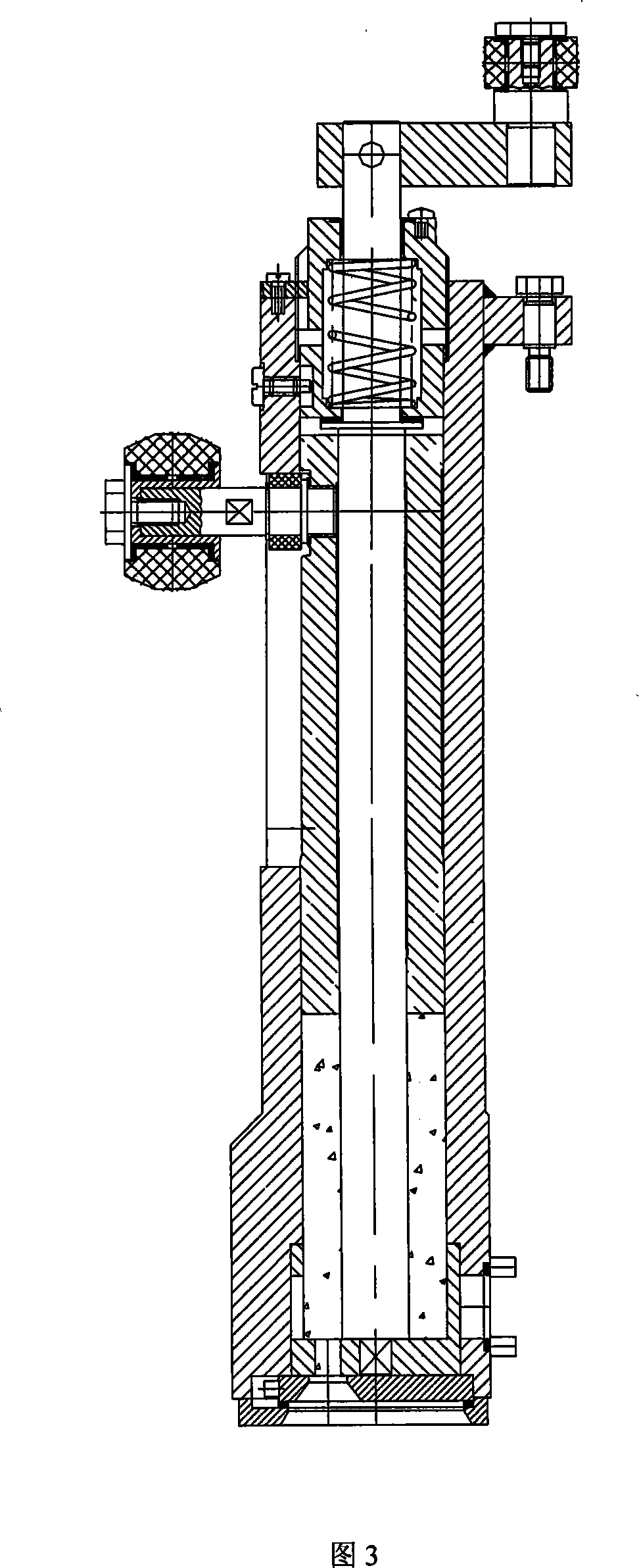 Quantitative filling valve containing pulp type beverage