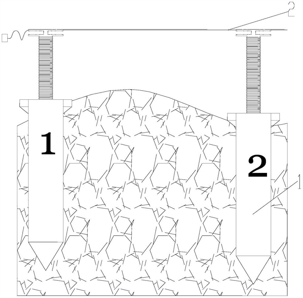 Foot-operated hanging device