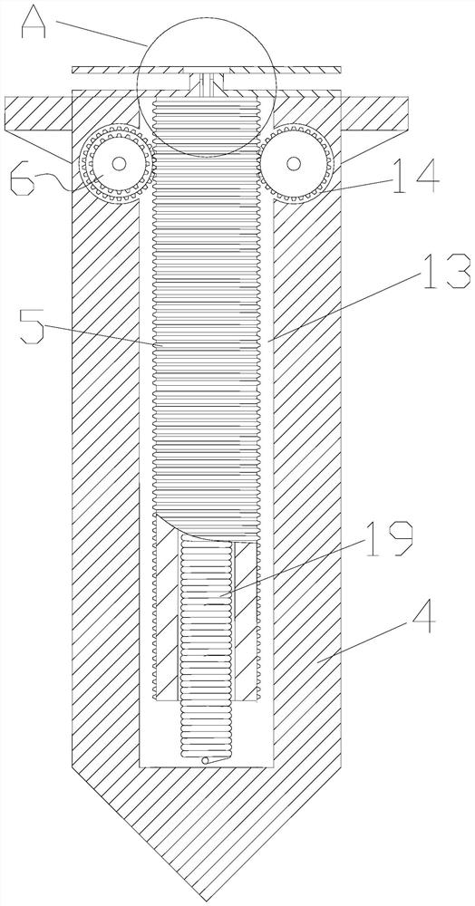 Foot-operated hanging device