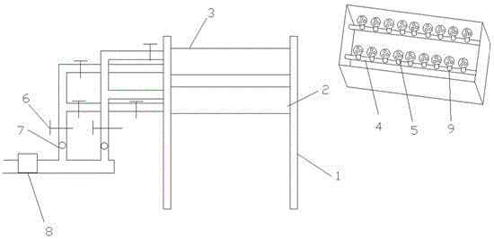 An improved packing paper humidifying device