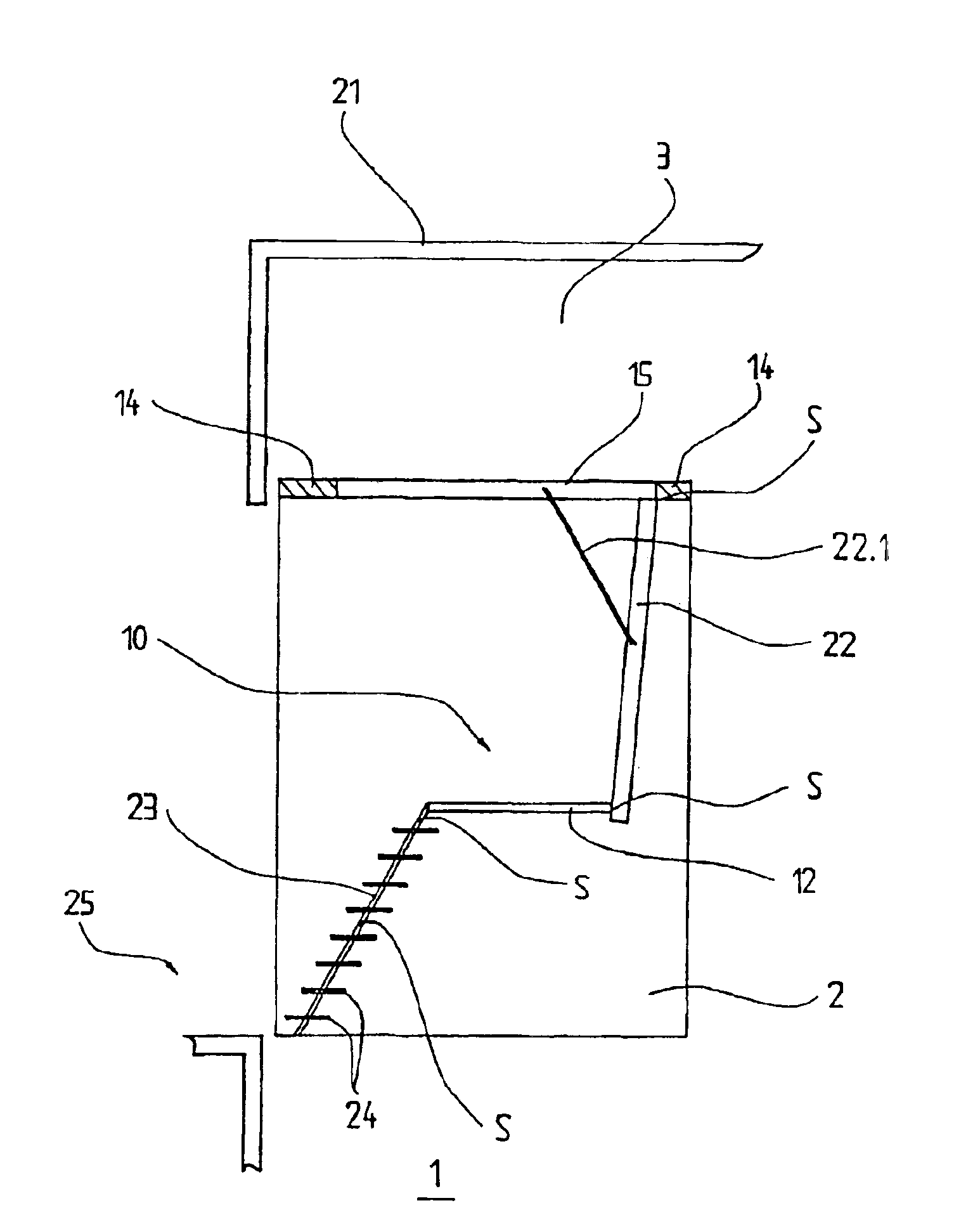 Device for carrying out work in an elevator shaft