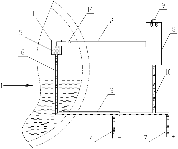 Built-in balance container