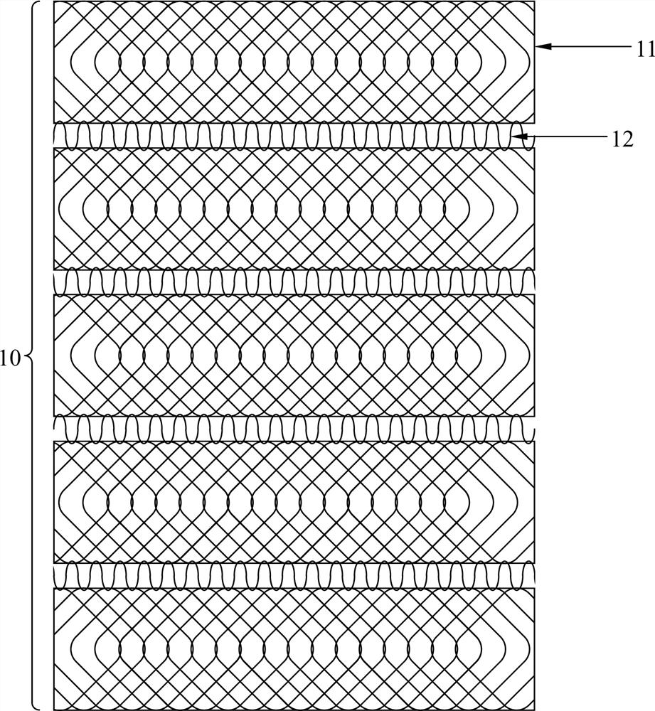 Segmented double-membrane flexible stent and manufacturing method thereof