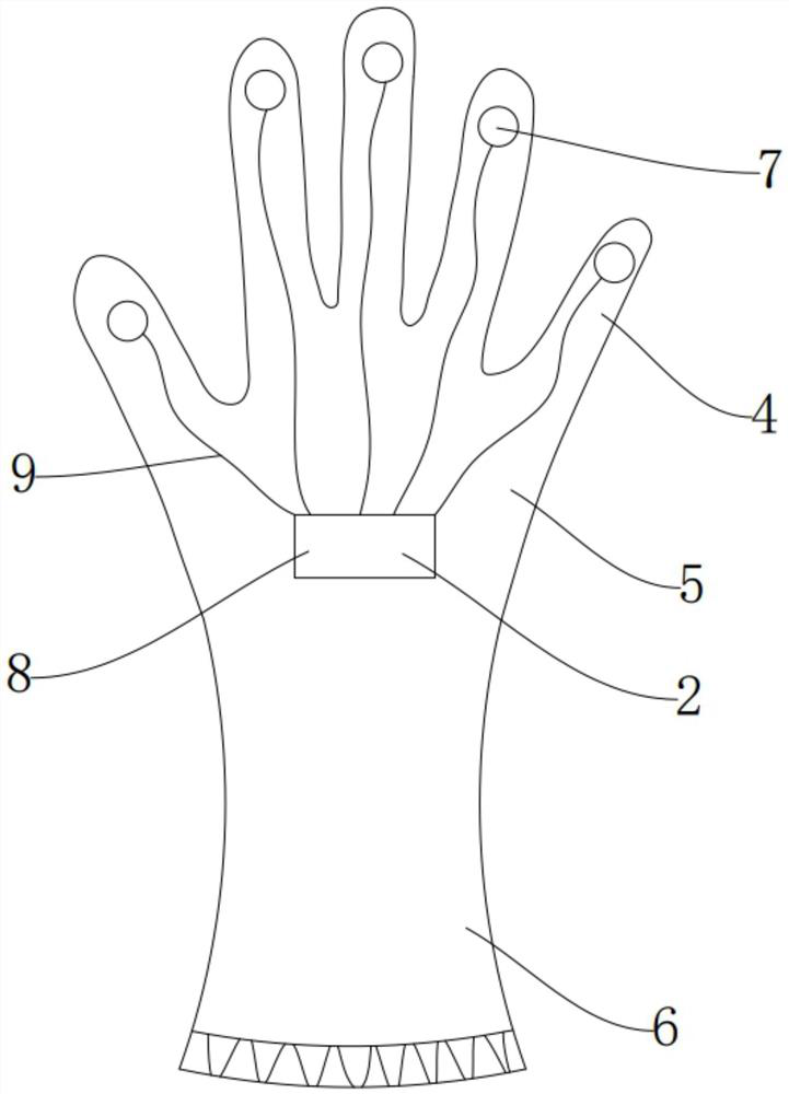 Glove with anti-static function