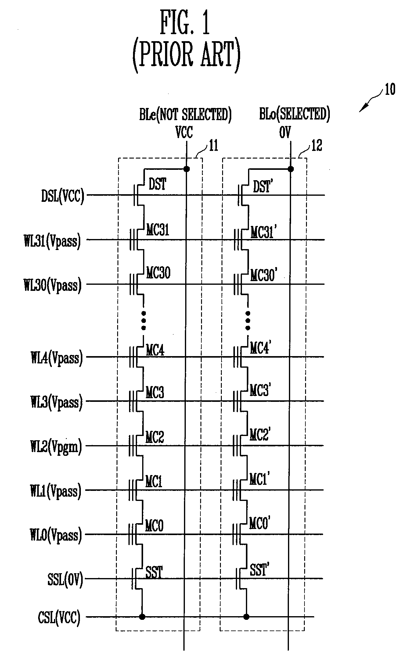 Non-volatile memory device and method of preventing hot electron program disturb phenomenon