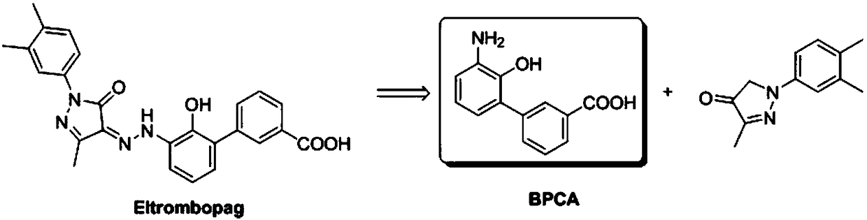 Synthetic method of eltrombopag intermediate