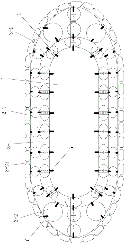 A construction method of jujube core type composite anti-collision system for bridge piers