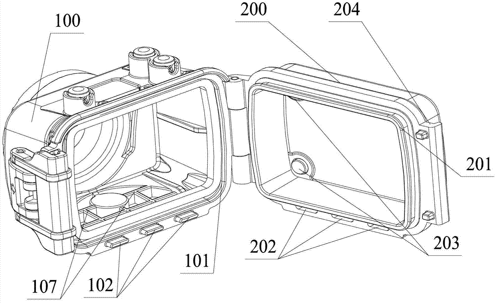 Waterproof shell for camera and image pickup device