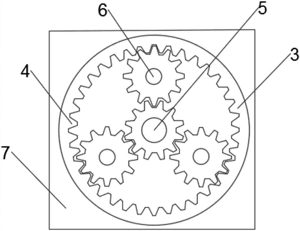 Gear transmission structure with mute and low abrasion
