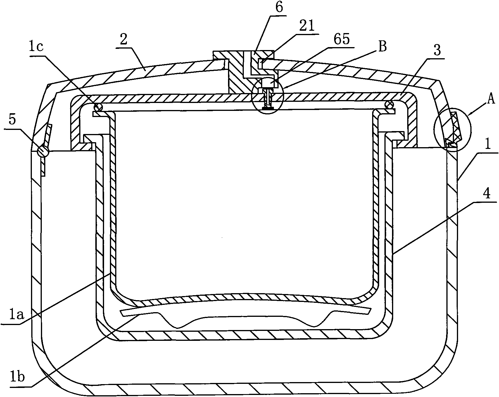 Cover structure of electric pressure cooker