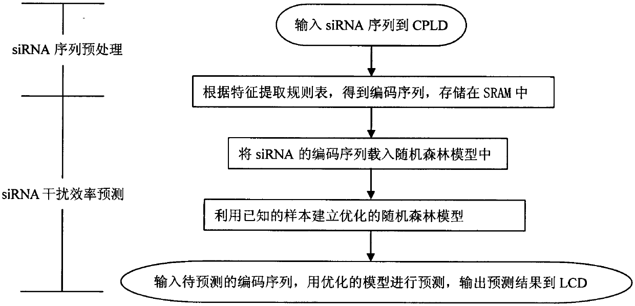 siRNA interference efficiency prediction system based on arm microprocessor