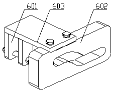 Locking and turning device for suspension type air rail turnout interface