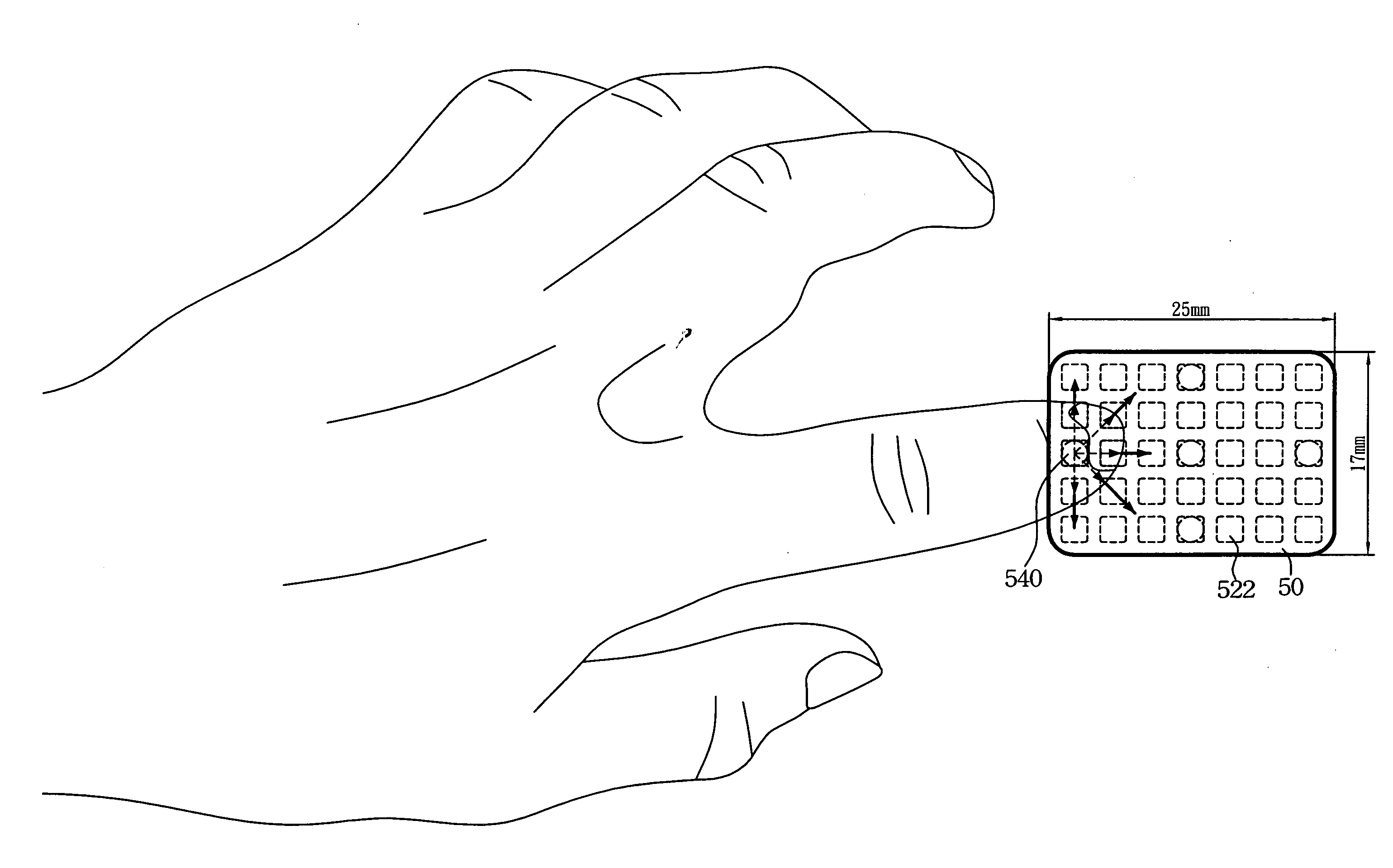 Touch pad device