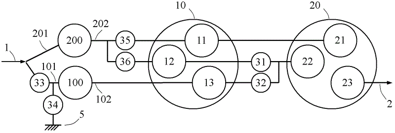 Multistage transmission