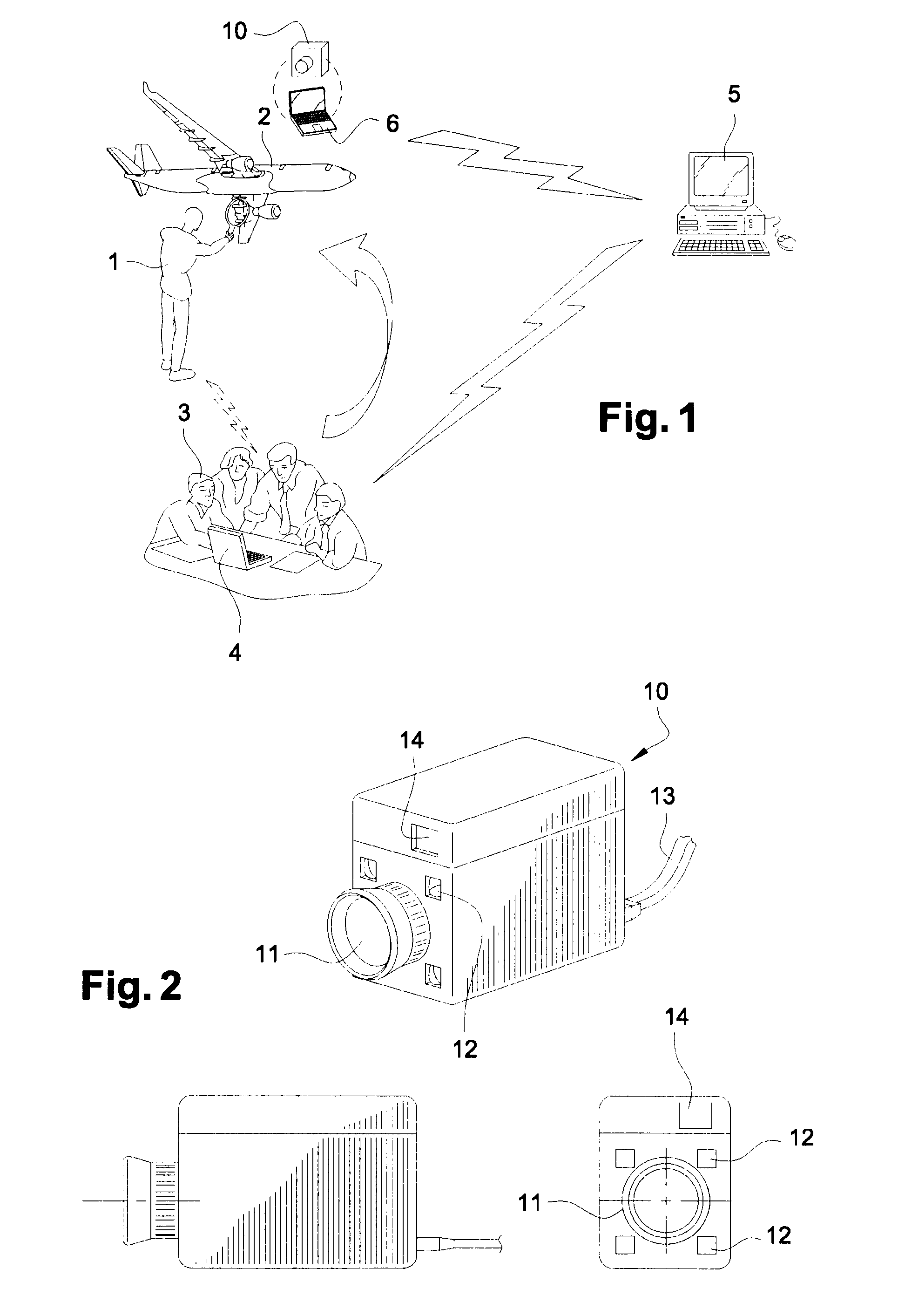 Method and system for the remote inspection of a structure