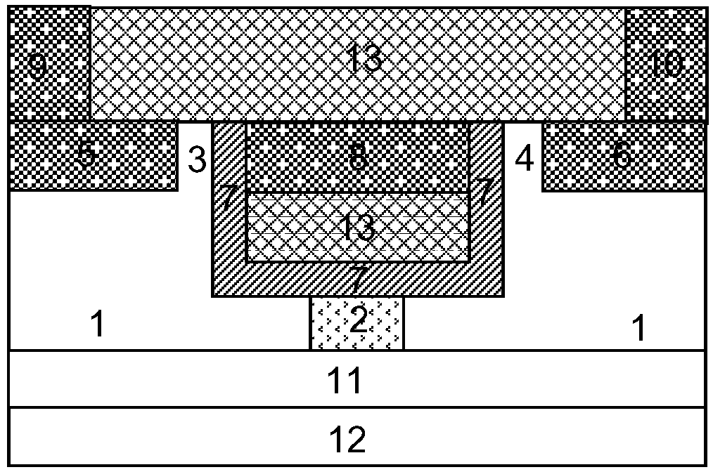 A source-drain resistance variable H-shaped gate-controlled bidirectional switch transistor and its manufacturing method