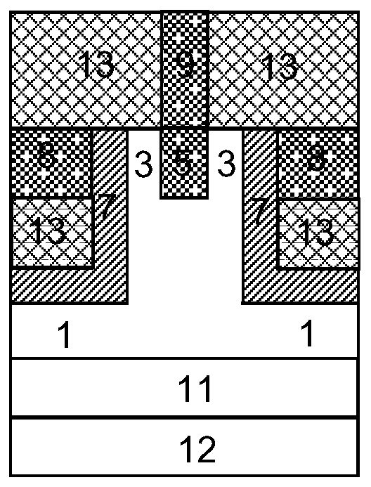 A source-drain resistance variable H-shaped gate-controlled bidirectional switch transistor and its manufacturing method