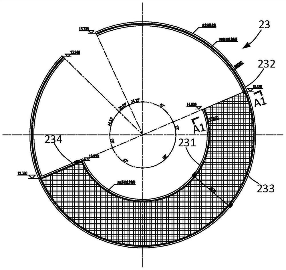 Self-adaptive deformation acrylic building and construction method thereof