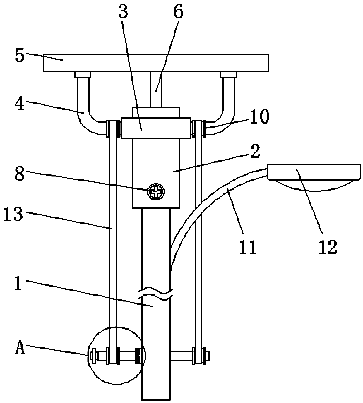 Energy-saving street lamp for university campuses