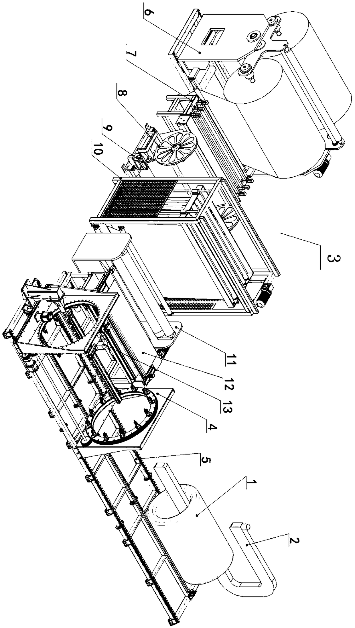 Intelligent bagging device for rod wire rolls
