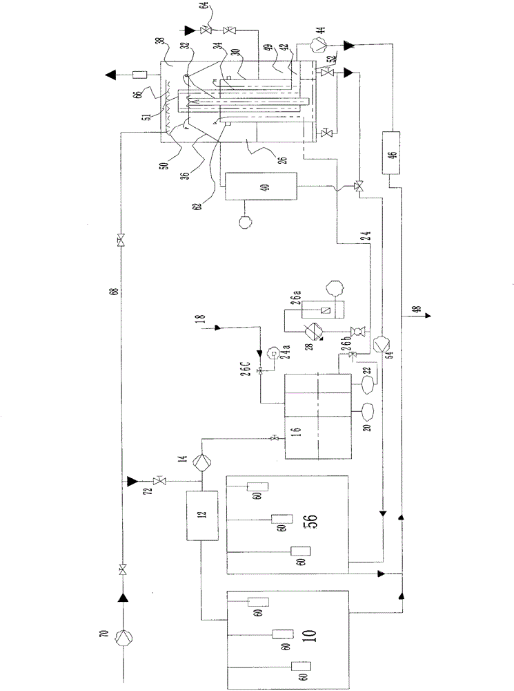 A multi-layer sleeve settlement wastewater purification treatment system and water purification treatment method