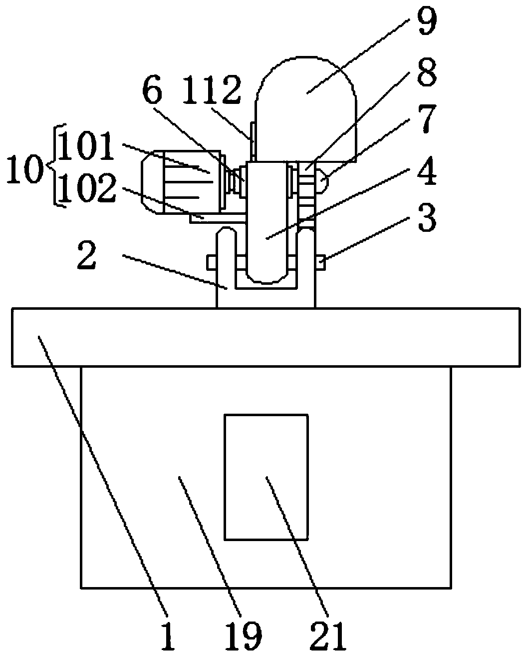 Environment-friendly wood cutting device for fabricated building