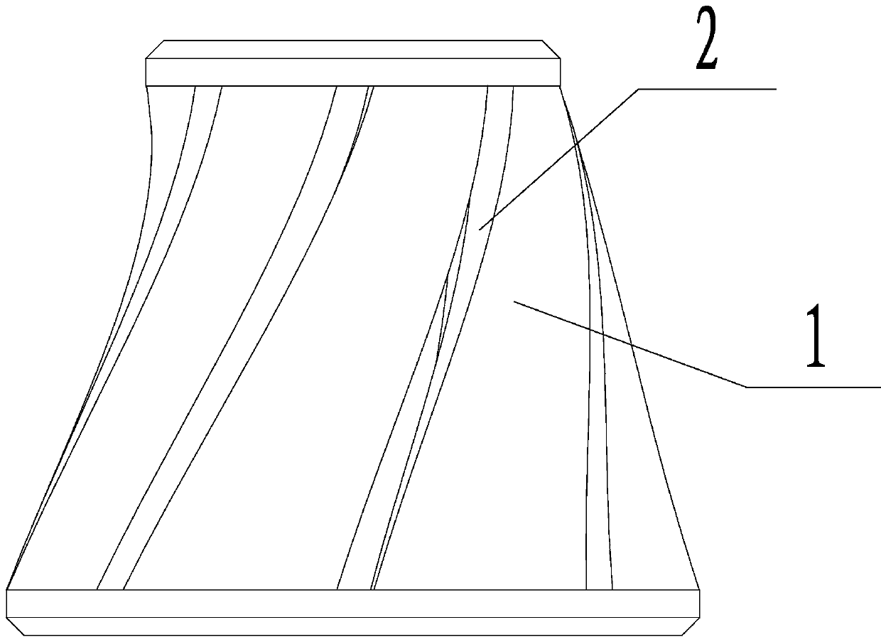 A submersible pump diversion shell blade coated sand sand mold and its manufacturing method