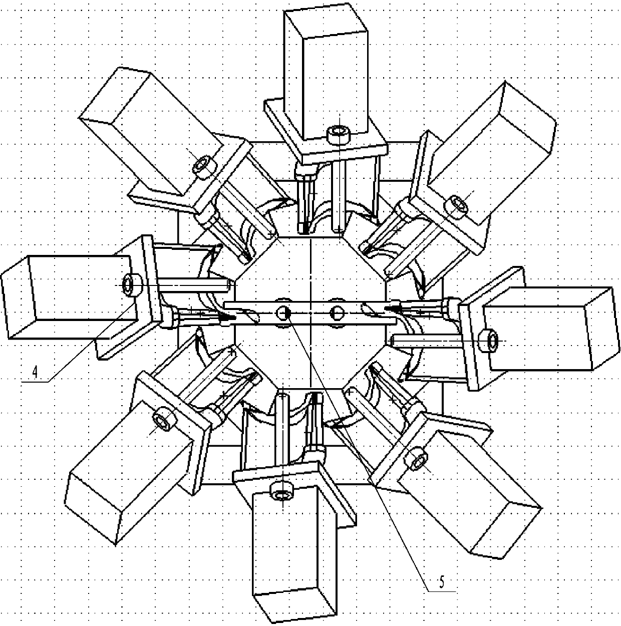 A submersible pump diversion shell blade coated sand sand mold and its manufacturing method