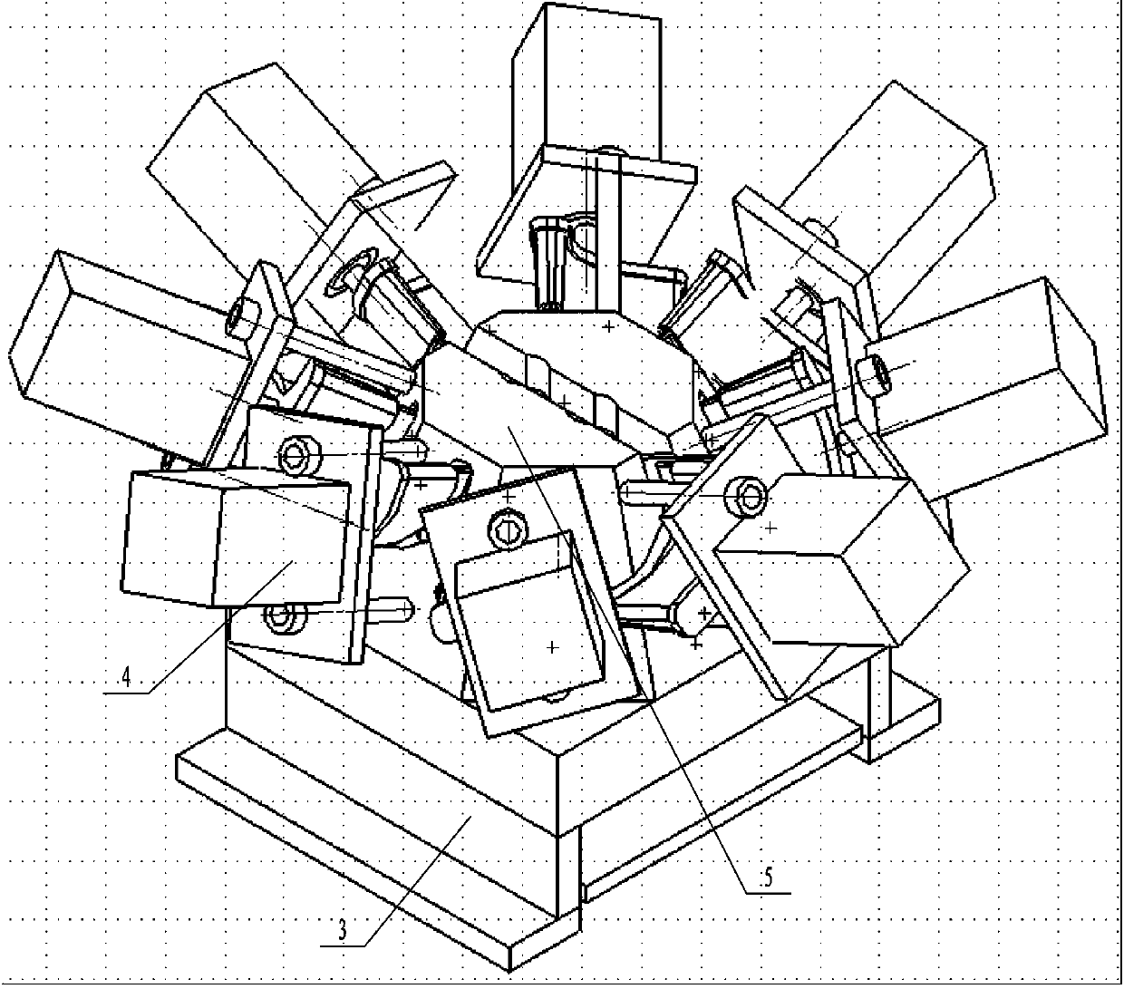 A submersible pump diversion shell blade coated sand sand mold and its manufacturing method