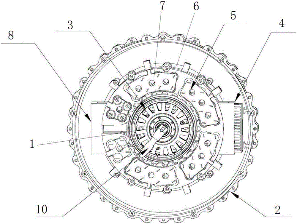 Integrated hub motor of electric bicycle