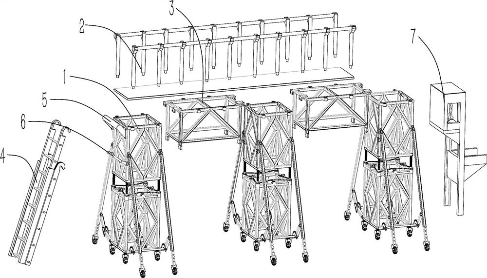 Liftable mobile operating platform