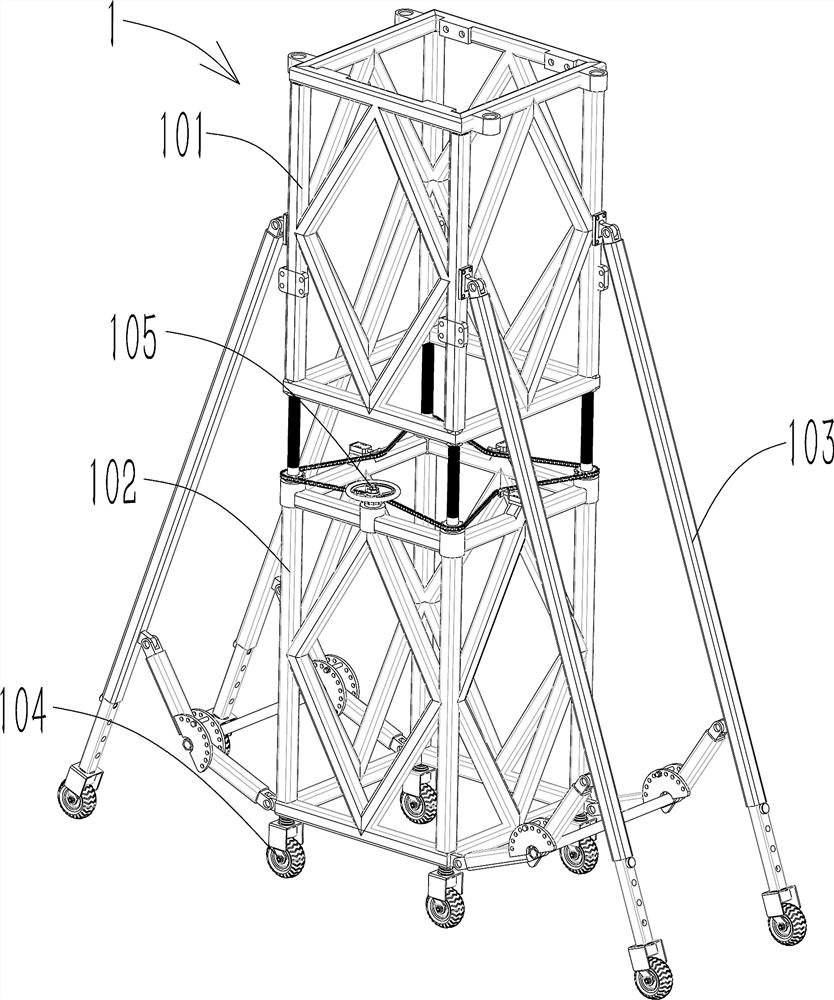 Liftable mobile operating platform